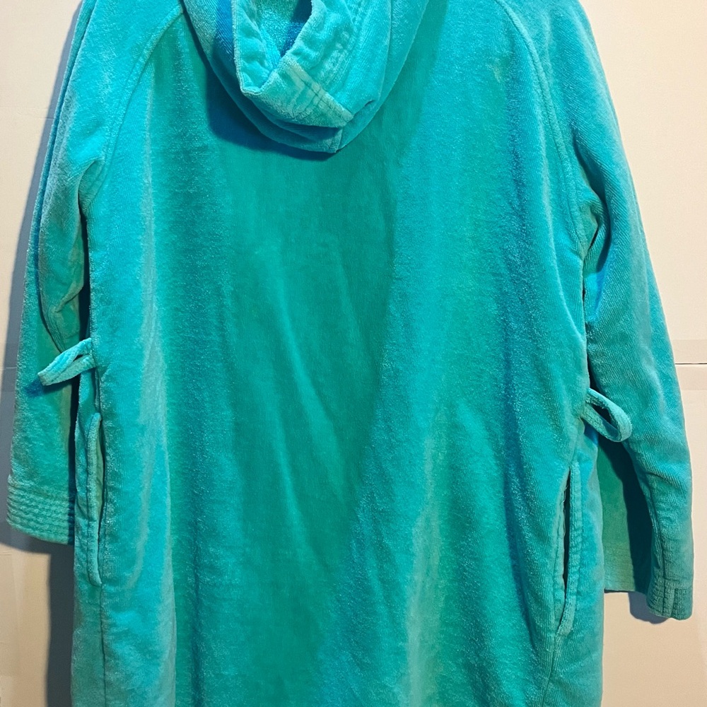 Lacoste Women's Turquoise Robe - Picture 5 of 8